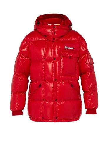 ÁO MONCLER FRAGMENT  Hooded down-filled jacket