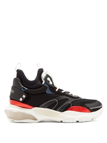 GIÀY VALENTINO Bounce raised-sole high-top trainers