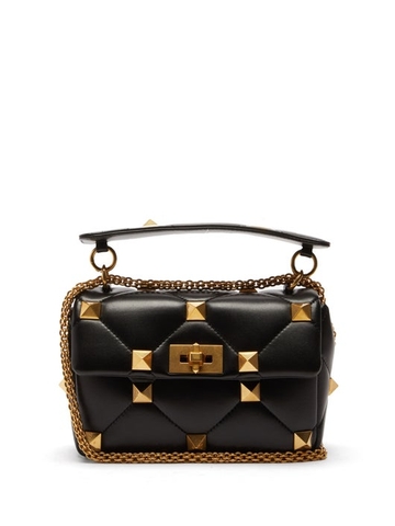 TÚI VALENTINO GARAVANI Roman Stud quilted-leather shoulder bag