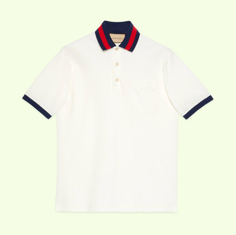 ÁO GUCCI Symblo Color Collar Polo Shirt