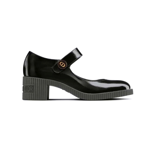 GIÀY Dior Women D-Doll Pump Black Shiny Calfskin