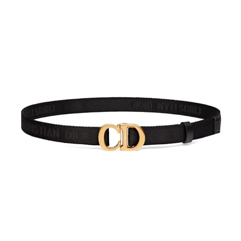 DÂY LƯNG Dior Women Saddle Belt Black Jacquard 20 MM