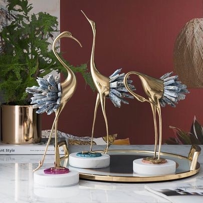 Tượng Hạc đồng trang trí để bàn