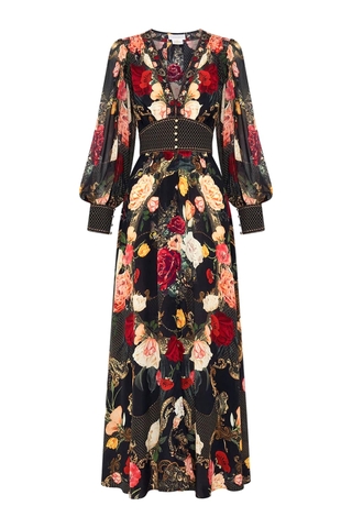 VÁY CAMILLA ROSE GARDEN FLOWER LONG DRESS High Classy
