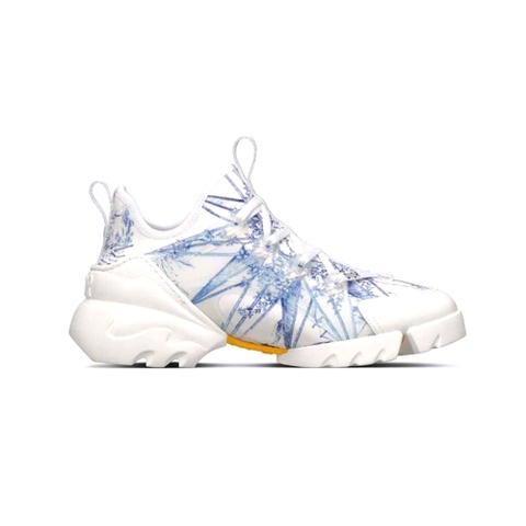 GIÀY Dior Women D-Connect Sneaker Blue Multicolor Technical Fabric with Rêve D’Infini Print