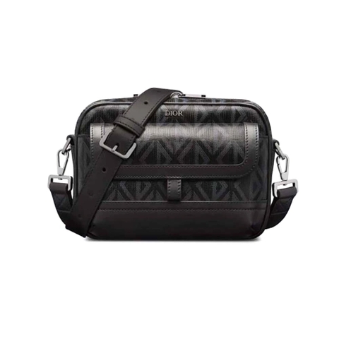 TÚI DIOR Messenger Pouch Dior Gray CD Diamond Canvas and Smooth Calfskin