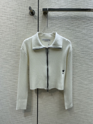 ÁO DIOR Cardigan White Sweater