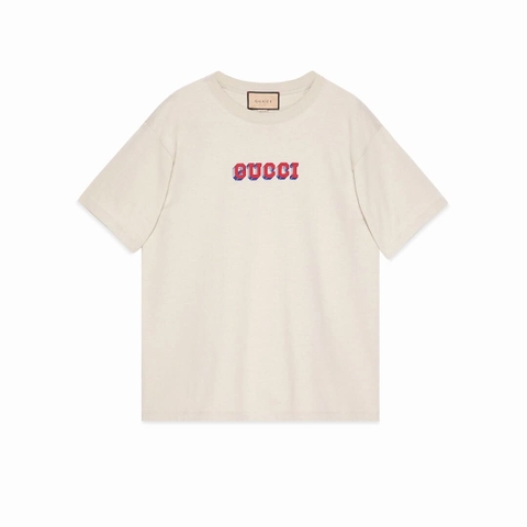 ÁO GUCCI LOGO T SHIRT BEIGE