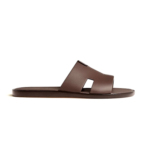 DÉP HERMES IZMIR EPSOM LEATHER DARK BROWN AAA