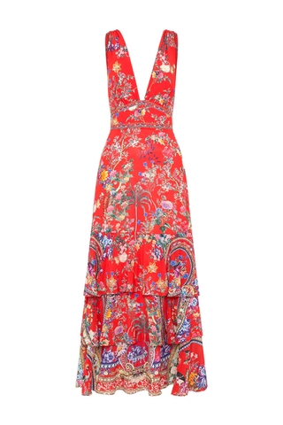 VÁY CAMILLA Tiered Ruffle Hem Dress The Summer Palace