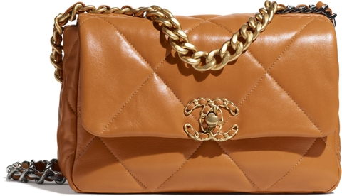 TÚI CHANEL 19 BAG LAMBSKIN ORANGE DA HAAS
