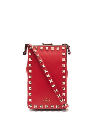 TÚI VALENTINO GARAVANI Rockstud leather cross-body phone pouch
