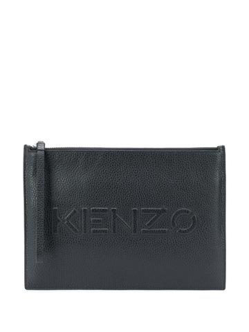 TÚI Kenzo embossed-logo clutch bag