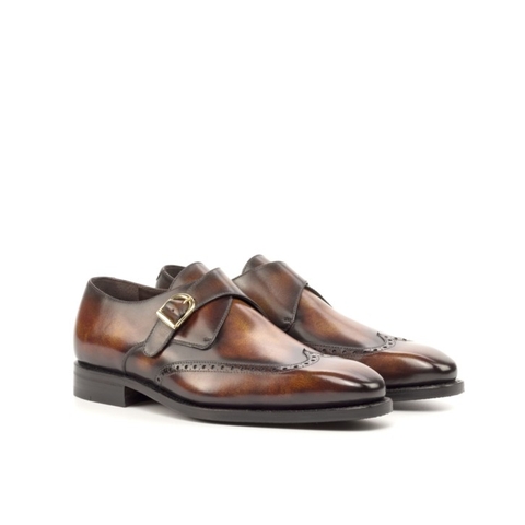 HENDERSON SHOES PERSONALIZATION RUSSO Patina Single-Monk HANDCRAFTED SHOES
