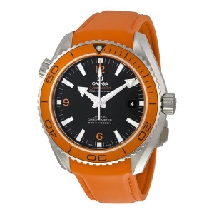 ĐỒNG HỒ OMEGA Seamaster Planet Ocean Automatic Black Dial Orange Silicone Rubber