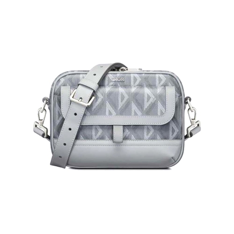 TÚI Dior Men Hit the Road Messenger Pouch Dior Gray CD Diamond Canvas and Smooth Calfskin