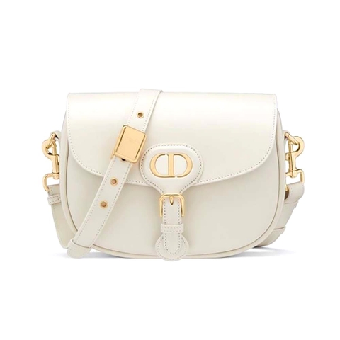 TÚI Dior Women Medium Dior Bobby Bag Denim Box Calfskin-White Top Quality
