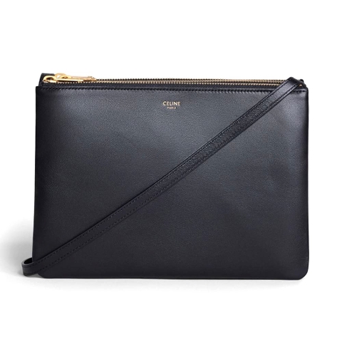 TÚI Celine Women Large Trio Bag in Smooth Lambskin-Black