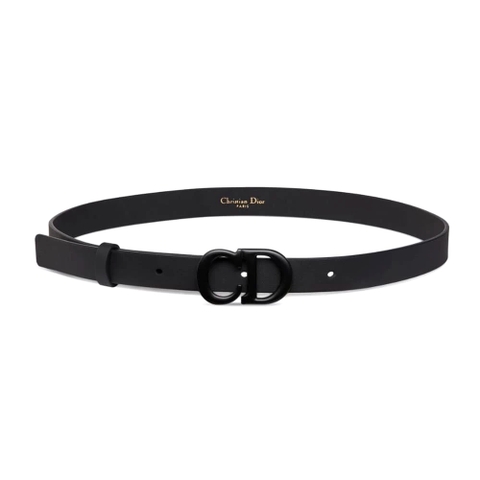 DÂY LƯNG Dior Women Saddle Belt Black Matte Calfskin 20 MM