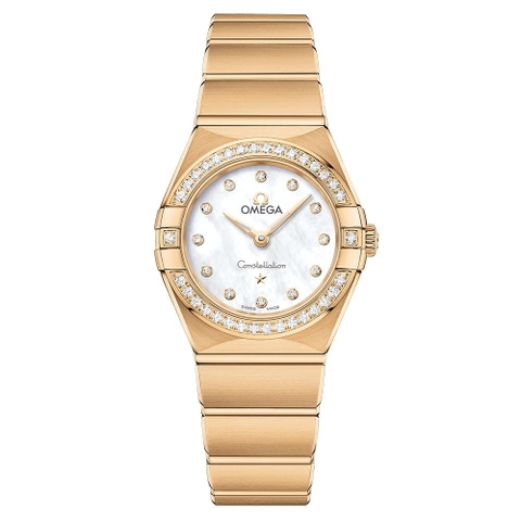 ĐỒNG HỒ OMEGA Constellation Manhattan 18ct Rose Gold Diamond Ladies Watch