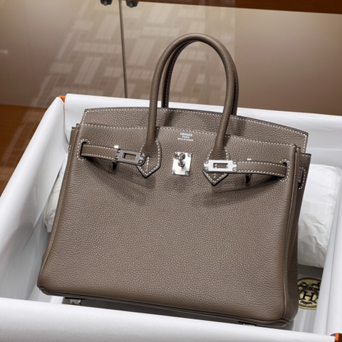 Túi Hermes Birkin Togo Etoupe 25CM Handmade khâu tay(Giá liên hệ)
