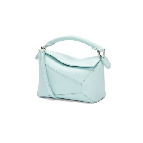 Túi LOEWE LOEWE Mini Puzzle bag in classic calfskin Blue Iceberg