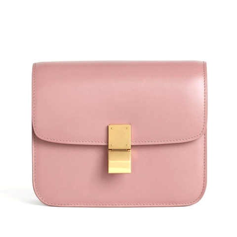 TÚI Celine Women Teen Classic Bag in Box Calfskin-Pink