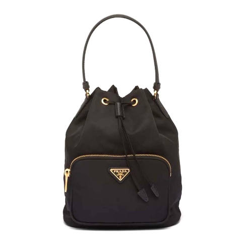 TÚI Prada Women Duet Re-Nylon Bucket Bag-Black
