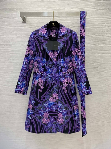 VÁY ÁO DOLCE & GABBANA Flower Print Party Long Dress High Classy