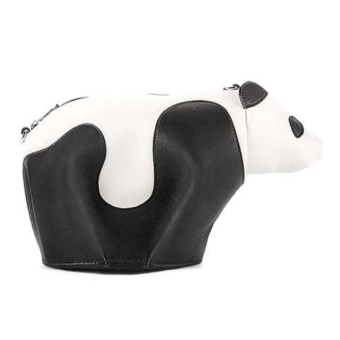 Túi Loewe Women Panda Mini Bag Black White in Calfskin