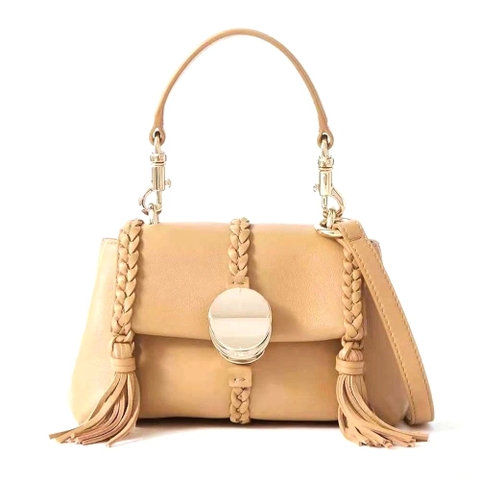 TÚI Chloé Women Penelope Mini Soft Shoulder Bag-Brown