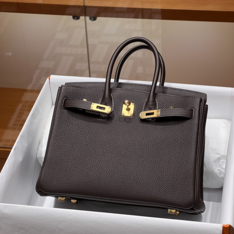 Túi Hermes Birkin Togo Ebene 25CM Handmade khâu tay(Giá liên hệ)