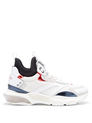 GIÀY VALENTINO Bounce raised-sole high-top trainers