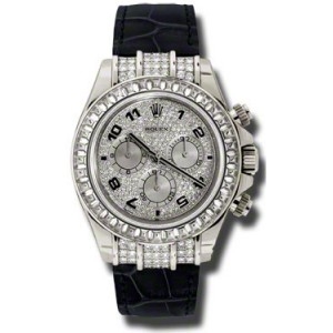 ĐỒNG HỒ ROLEX Cosmorgarph Daytona Pave Diamond Dial 18K White Gold Case Set with 48