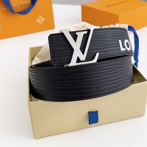 DÂY LƯNG LOUIS VUITTON BLACK EPI LEATHER  Khóa bạc