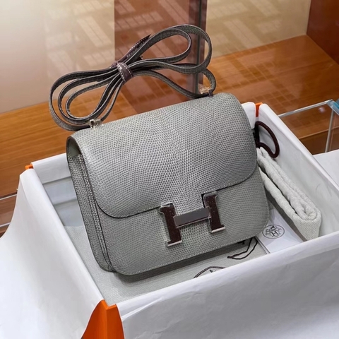 TÚI HERMES Constance Gris Paris Lizard da thằn lằn 19CM(giá liên hệ)