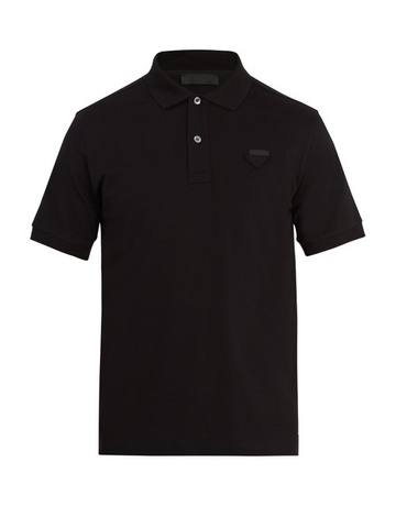 ÁO POLO PRADA  Classic cotton-piqué polo shirt