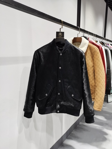 ÁO BERLUTI LEATHER JACKET