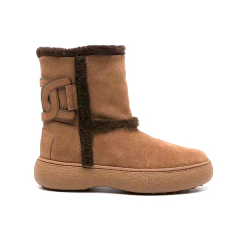 GIÀY TODS Unisex Tod’s W. G. Ankle Boots in Suede-Brown