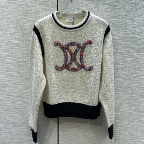 ÁO CELINE Logo  Arc de Triomphe Sweater