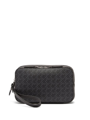 TÚI DUNHILL Signature-print coated cotton-canvas pouch