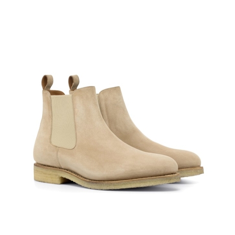 HENDERSON SHOES PERSONALIZATION BALDINI Light Suede Chelsea Boots HANDCRAFTED SHOES