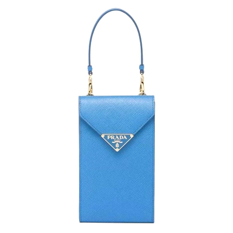 TÚI PRADA Women Saffiano Leather Mini-Bag-Blue