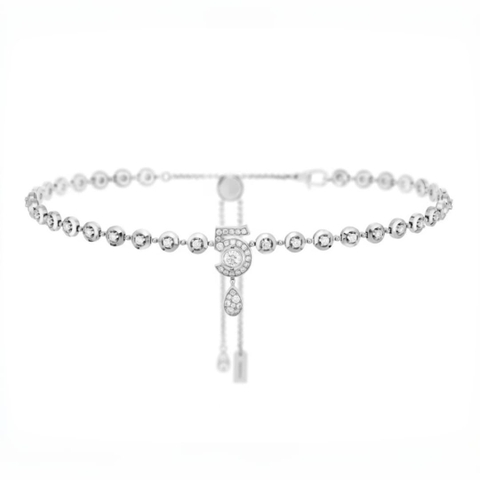 VÒNG CỔ CHANEL No5 COCO DIAMOND SILVER