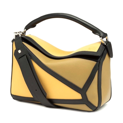 Túi Loewe Women Puzzle Graphic Bag Cereal/Leaf in Classic Calf