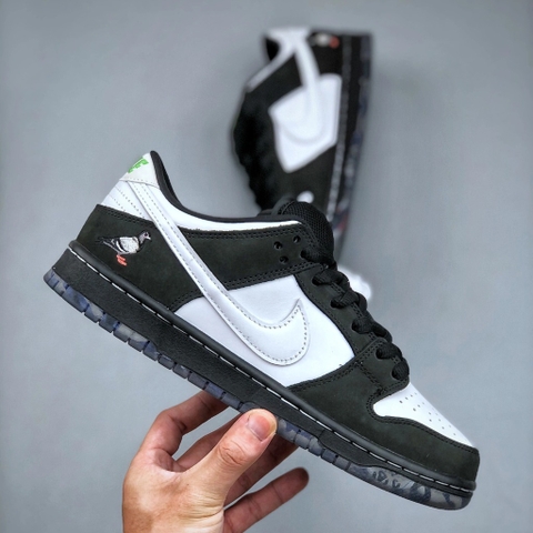 GIÀY NIKE SB DUNK LOW “PANDA PIGEON” BLACK/GREEN GUSTO-WHITE