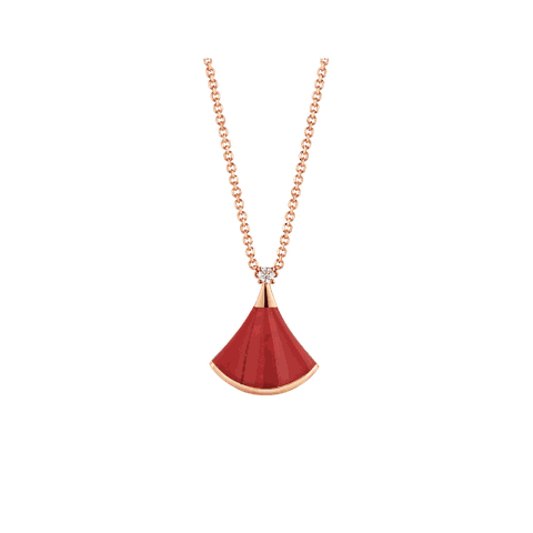 DÂY CHUYỀN BULGARI DIVAS’ DREAM DIAMOND CARNELIAN 18K ROSE GOLD