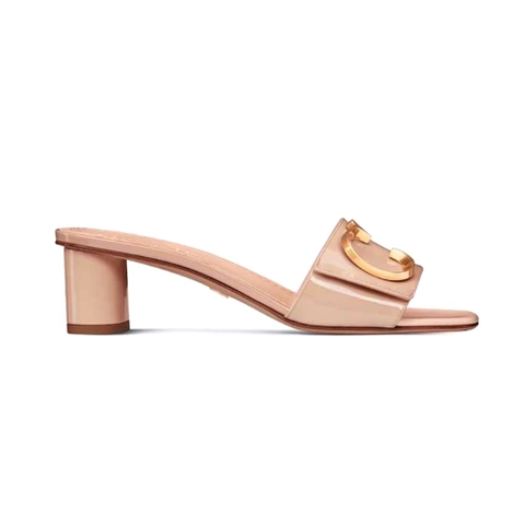 GUỐC Dior Women C’est Dior Heeled Slide Nude Patent Calfskin