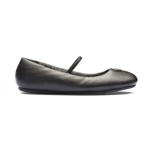 GIÀY Prada Women Soft Padded Nappa Leather Ballerinas-Black