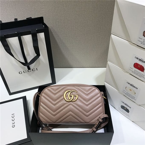 TÚI Gucci GG marmont small matelasse shoulder bag pink Top Quality